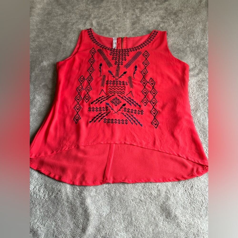 Summer Aztec Embroidered Tank 💲⬇️